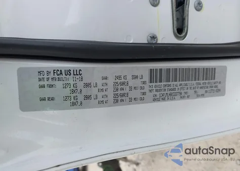 2019 Jeep Cherokee Altitude 4X4 z USA, uszkodzony, nr VIN 1C4PJMLN6KD337794